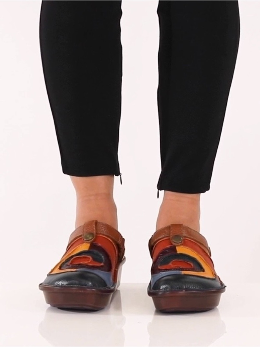 Spring Step Women's Lollipop Clog w/ Convertible Sling Back-Size 38/7.5-8